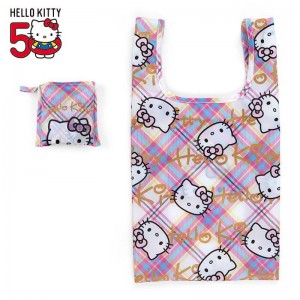 Sanrio Hello Kitty Reusable (Hello Kitty Dress Tartan Series) Sanrio Characters Tote USA | DRVWB-5731