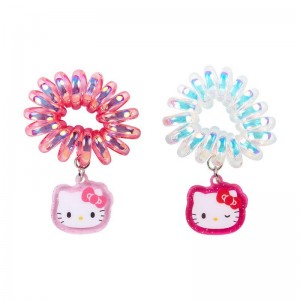 Sanrio Hello Kitty Spiral (Set of 2) Accessories Hair Tie USA | VCBYJ-6723