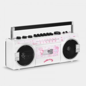 Sanrio Hello Kitty Strawberry Kawaii BX-85 Bluetooth Boombox Sanrio Characters Cassette Player USA | MSKFH-1046