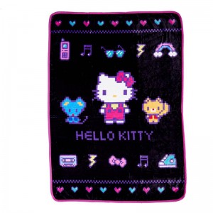 Sanrio Hello Kitty Throw (Retro Pixel Series) Sanrio Characters Blanket USA | KMYCR-4031