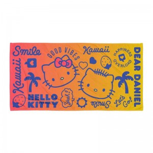 Sanrio Hello Kitty & Dear Daniel Good Vibes Beach Towel Sanrio Characters Towel USA | XIMNV-3196