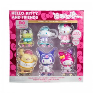 Sanrio Hello Kitty and Friends 4" Ultra-Premier 6-Pc Sanrio Characters Figure Set USA | JIPFR-5238