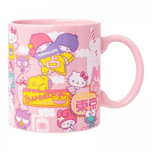 Sanrio Hello Kitty and Friends Ceramic (Kawaii Fun) Sanrio Characters Mug USA | BJDWM-1267