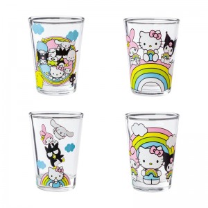 Sanrio Hello Kitty and Friends Mini 4-Piece Set (Rainbows) Sanrio Characters Glasses USA | XMQUT-7081