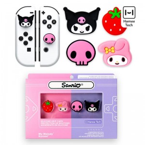 Sanrio Hello Kitty and Friends Switch Grips (Kuromi + My Melody) Sanrio Characters Caps USA | LGHMX-5640