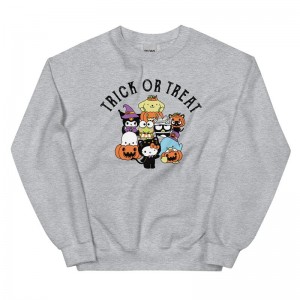 Sanrio Hello Kitty and Friends Trick or Treat Classic Apparel Crewneck Sweatshirt USA | KYEBA-3647