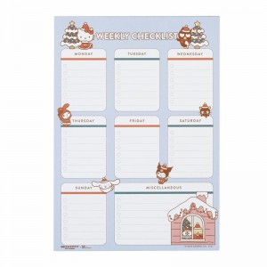 Sanrio Hello Kitty and Friends x Erin Condren Holiday Checklist Sanrio Characters Notepad USA | ZDNOG-1076