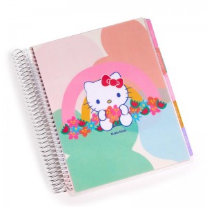 Sanrio Hello Kitty and Friends x Erin Condren Rainbow Relaxation 2025 LifePla Sanrio Characters Lifeplanner USA | EDMNT-5410