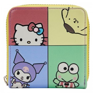 Sanrio Hello Kitty and Friends x Loungefly Color-Block Sanrio Characters Wallet USA | XPJOC-3498