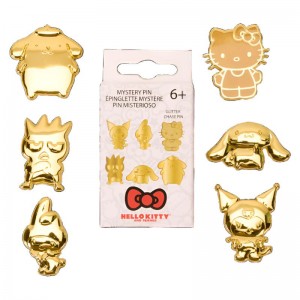 Sanrio Hello Kitty and Friends x Loungefly 50th Anniv. Gold Pin Sanrio Characters Blind Box USA | LKHRX-2094