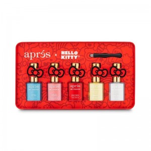 Sanrio Hello Kitty x Aprés 5-pc Nail Set Sanrio Characters Gel Couleur USA | TMOXB-6437