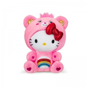 Sanrio Hello Kitty x Care Bears 8" Plush (Cheer Bear) Sanrio Characters Plushies USA | GHLWS-5673