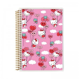 Sanrio Hello Kitty x Erin Condren Balloons A5 Coiled Sanrio Characters Notebook USA | EPXLW-8310