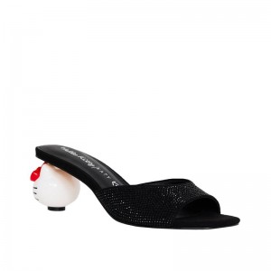 Sanrio Hello Kitty x Katy Perry (Black) Sanrio Characters Mule USA | WZDSI-5104