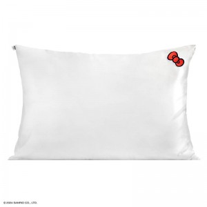 Sanrio Hello Kitty x Kitsch Bowcase (Solid Ivory) Sanrio Characters Pillow USA | QUYMG-3659