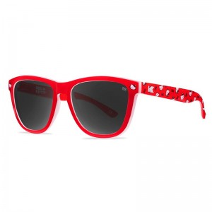 Sanrio Hello Kitty x Knockaround Classic Red Sun(Premiums) Sanrio Characters Sunglasses USA | CKYHL-2538