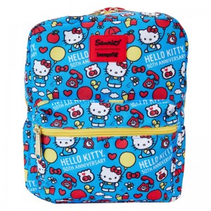 Sanrio Hello Kitty x Loungefly 50th Anniversary Classic Mini Sanrio Characters Backpack USA | FMEOD-7502