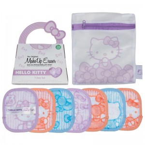 Sanrio Hello Kitty x MakeUp Eraser 7-Day Set (Pastel) Sanrio Characters Eraser USA | WNKIS-4617