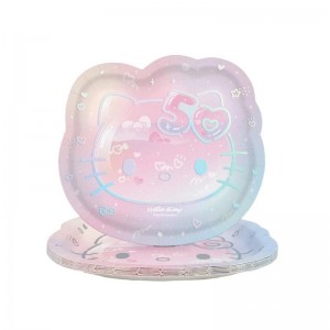 Sanrio Hello Kitty x Studio Oh! 50th Anniversary Dessert Sanrio Characters Plate USA | PTYSZ-3968