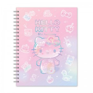 Sanrio Hello Kitty x Studio Oh! 50th Anniversary Extra-Large Spiral Sanrio Characters Notebook USA | JAIPG-3901