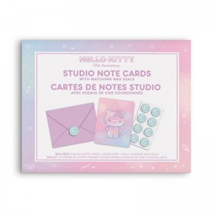 Sanrio Hello Kitty x Studio Oh! 50th Anniversary 25-Pc Note Cards & Wax Seals Sanrio Characters Note Cards & Wax Seals USA | GQDYT-6092