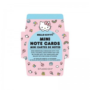 Sanrio Hello Kitty x Studio Oh! Classic Pink Mini Memo with Sanrio Characters Stickers USA | HXTOP-9201