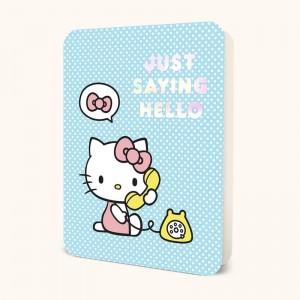 Sanrio Hello Kitty x Studio Oh! Just Saying Hello Deluxe Greeting Card Sanrio Characters Greeting Card USA | BZQWC-6958