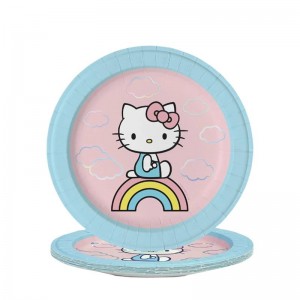 Sanrio Hello Kitty x Studio Oh! Rainbow Skieseon Sanrio Characters Plate USA | BGYKP-4352