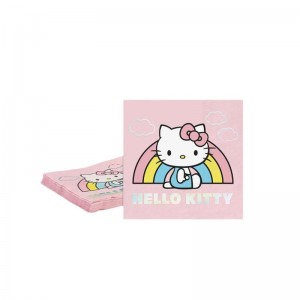 Sanrio Hello Kitty x Studio Oh! Rainbow Skies Beverage Sanrio Characters Napkins USA | GFTWM-9085