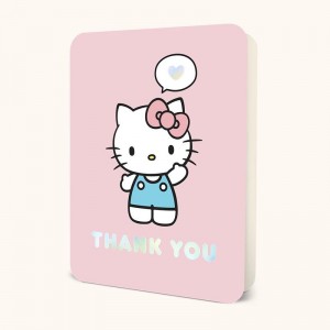 Sanrio Hello Kitty x Studio Oh! Thank You Deluxe Greeting Card Sanrio Characters Greeting Card USA | CWAXU-6357