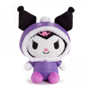 Sanrio Kuromi 12" Plush (Winter Puffer Series) Sanrio Characters Plushies USA | DRUOW-9207