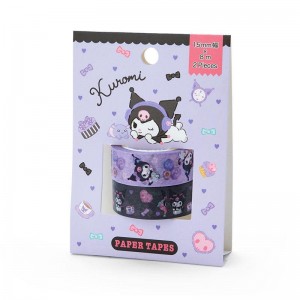 Sanrio Kuromi 2-Piece Washi Tape Set Sanrio Characters Tape Set USA | IQRMB-0825