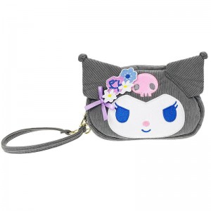 Sanrio Kuromi 2-Way (Charming Florals Series) Sanrio Characters Wristlet USA | MDXSY-2580