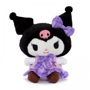 Sanrio Kuromi 8" Plush (Uniform Series) Sanrio Characters Plushies USA | ELPKU-0569