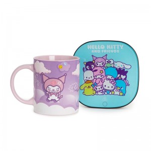 Sanrio Kuromi Coffee Warmer Set Sanrio Characters Mug USA | KCDGA-3685