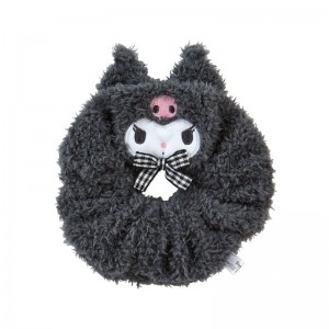 Sanrio Kuromi Cozy Plush (Gingham Bow) Accessories Scrunchie USA | FOMNP-5396