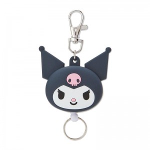 Sanrio Kuromi Face Reel Sanrio Characters Badge USA | EHROZ-9583