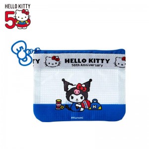 Sanrio Kuromi Mini Flat (Hello, Everyone! Series) Sanrio Characters Pouch USA | LYZQT-5689