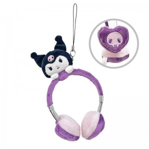 Sanrio Kuromi Plush Headphones Sanrio Characters Bag Charm USA | CIDBS-4806