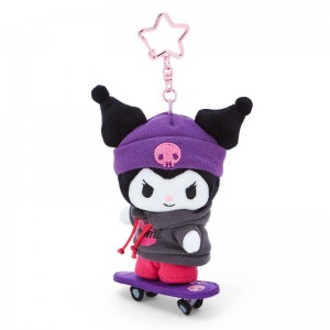 Sanrio Kuromi Plush Mascot (Sk8r Squad Series) Sanrio Characters Keychain USA | RVCZS-8291