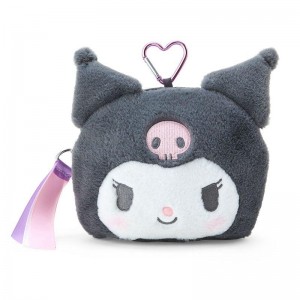 Sanrio Kuromi Plush Mini Face Bags Pouch USA | GRSOT-9713