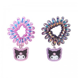 Sanrio Kuromi Spiral (Set of 2) Accessories Hair Tie USA | EATHW-1294