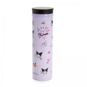 Sanrio Kuromi Stainless Steel Bottle Apparel Tee USA | MNGIA-4309