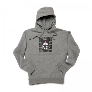 Sanrio Kuromi Watashi Wa Unisex Apparel Hoodie USA | JZNTO-2583