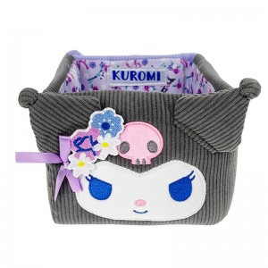 Sanrio Kuromi & Baku Mini Storage Bin (Charming Florals Series) Sanrio Characters Bin USA | SBDMN-1987