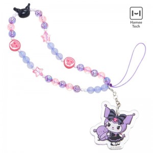 Sanrio Kuromi - Lolita Version Beaded Charm Mobile Phone Sanrio Characters Wrist Straps USA | EAOGC-6284