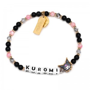 Sanrio Kuromi x Little Words Project Beaded Sanrio Characters Bracelet USA | YLSDI-7623