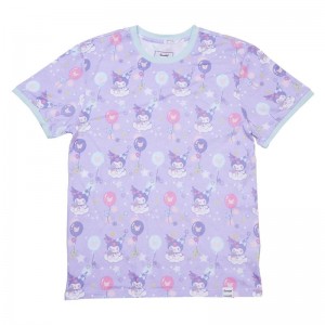 Sanrio Kuromi x Loungefly Carnival Unisexer Apparel Tee USA | BYRLF-0138