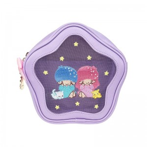 Sanrio LittleTwinStars Mesh Zipper (Furry Friends Series) Sanrio Characters Pouch USA | OWUYV-5106