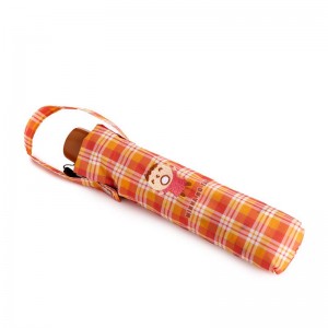 Sanrio Minna no Tabo Travel Umbrella (Orange Plaid Series) Sanrio Characters Umbrella USA | XLZGW-2867